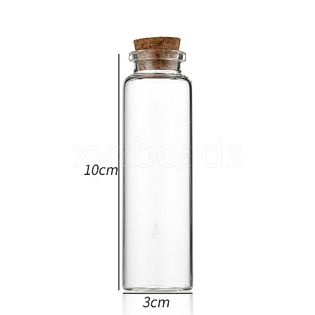 Glass Bottle CON-WH0085-71F-1