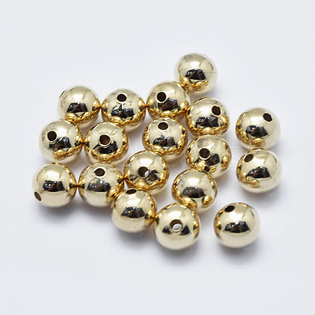 Brass Beads KK-G331-52G-6mm-NF-1