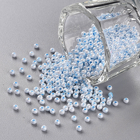 11/0 Grade A Ceylon Glass Seed Beads X-SEED-N001-B-0486-1