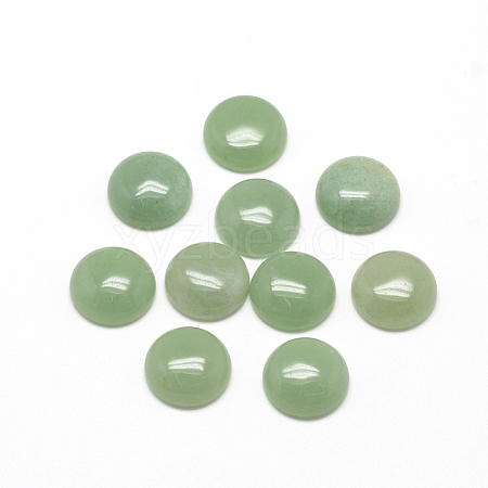 Natural Green Aventurine Cabochons X-G-R416-10mm-43-1