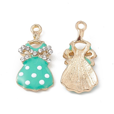 Alloy Rhinestone Pendants ENAM-B053-01G-01-1