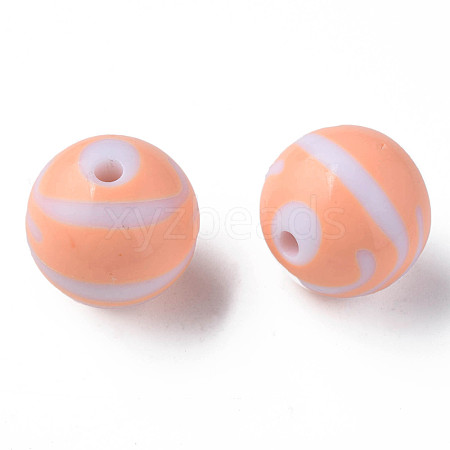 Opaque Striped Acrylic Beads MACR-S373-27C-08-1