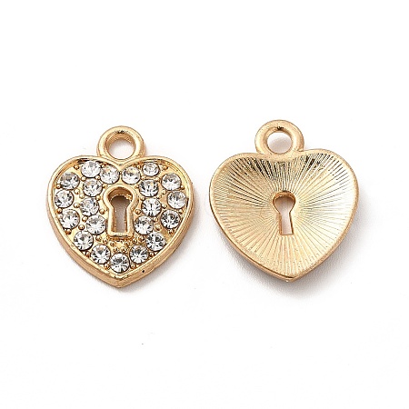 Alloy Crystal Rhinestone Charms FIND-G048-35KCG-1