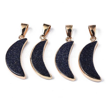 Synthetic Blue Goldstone Pendants G-S359-314A-1