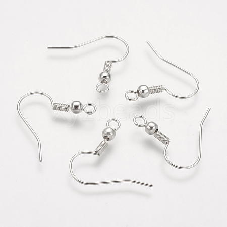 Brass Earring Hooks KK-Q362-P-NF-1