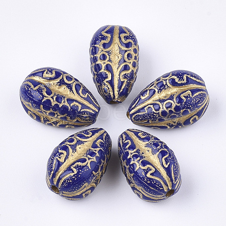 Plating Acrylic Beads PACR-T008-07A-1