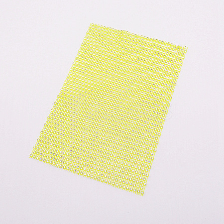 Plastic Elasticity Rhinestone Net LS-KY-WH0020-86F-1