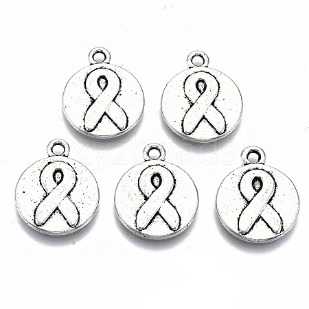 Tibetan Style Alloy Pendants X-TIBEP-S319-105AS-RS-1