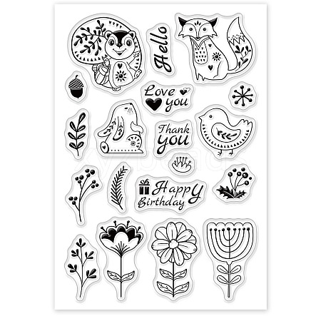 PVC Plastic Stamps DIY-WH0167-56A-1