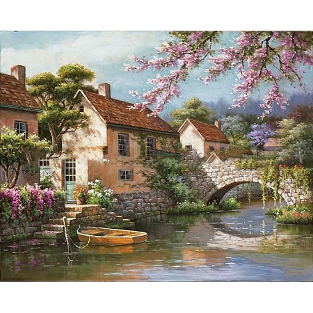 DIY Scenery Theme Diamond Painting Kits DIAM-PW0004-057K-1