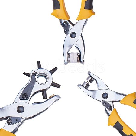 3 in 1 Leather Belt Hole Punch TOOL-WH0016-04-1