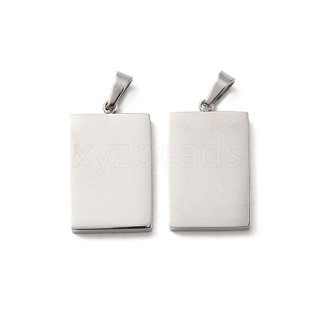 Non-Tarnish 304 Stainless Steel Pendants STAS-R120-03P-1