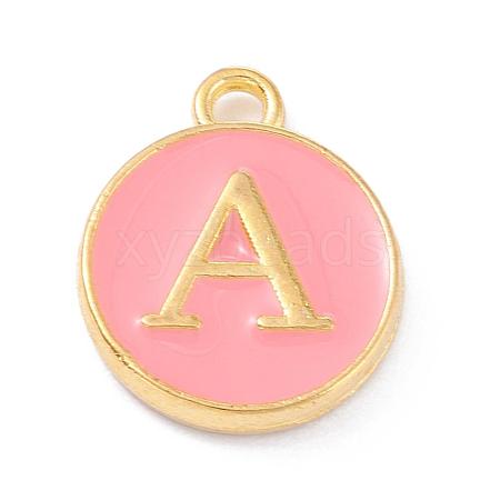 Golden Plated Alloy Enamel Charms X-ENAM-Q437-14A-1