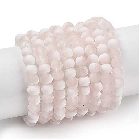 Frosted Crackle Glass Beads X1-GLAA-U001-4mm-M12-1