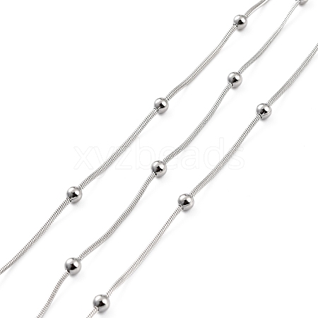 Tarnish Resistant 304 Stainless Steel Snake Chains CHS-P014-02P-1