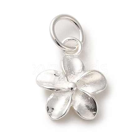 925 Sterling Silver Flower Charms STER-K180-06S-1