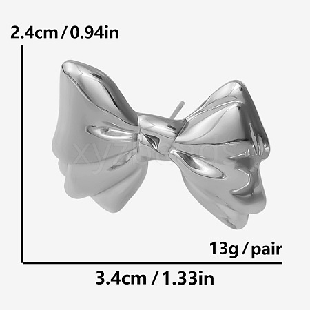 Stylish Sweet Bowknot Stud Earrings for Women HF1688-1-1