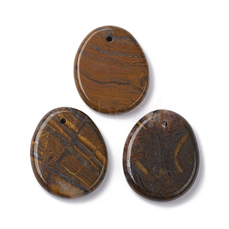 Natural Tiger Iron Pendants G-C110-07B-1