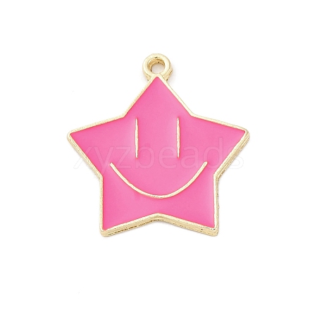 Alloy Enamel Pendants ENAM-F152-05G-04-1