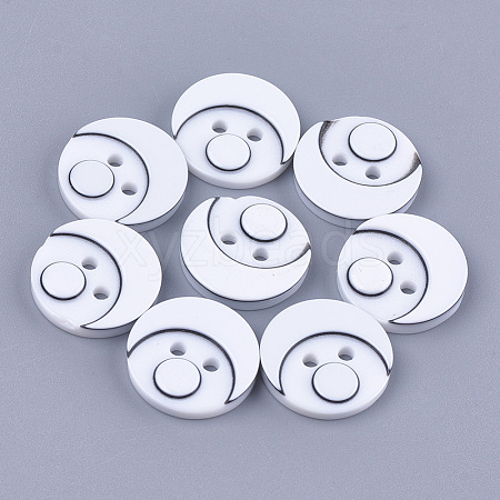 Resin Buttons BUTT-Q041-06A-08-1