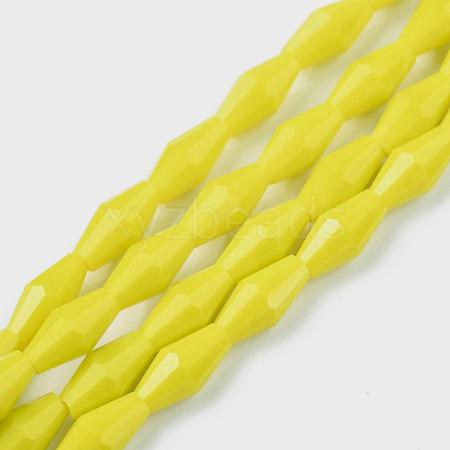 Opaque Glass Beads Strands GLAA-P001-03B-02-1