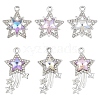 12Pcs 3 Colors Glass Pendants GLAA-YW0004-63A-2