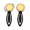 Alloy & Iron Bookmark Cabochon Settings PALLOY-N184-08G-4