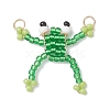Glass Seed Beaded Pendants PALLOY-MZ00991-1