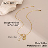 Valentine's Day 304 Stainless Steel Crystal Rhinestone Pendant Necklaces WGE27DF-01-1