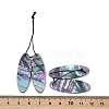 2Pcs Natural Black Lip Shell Pendants FIND-Z079-01A-3