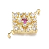 Brass Rhinestone Pendants RB-CBAA948-02G-2