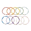 10Pcs Glass Seed Beads & Glass & Natural Trochid Shell Beaded Stretch Bracelets for Women BJEW-MZ00285-5