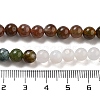 Natural Grey Agate and Indian Agate Beads Strands G-B095-A05-01-6