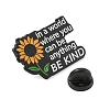 In a World Where You Can  Be Anything Be King Black Alloy Brooches JEWB-I030-13A-3