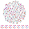 80Pcs Transparent Faceted Glass Connector Charms GLAA-SP0001-88A-01-8