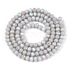 Electroplate Opaque Solid Color Glass Beads Strands LS-EGLA-A034-P3mm-L23-2