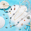 BENECREAT 1 Strand Natural Abalone Shell/Paua Shell Beads Strands BSHE-BC0001-12-5