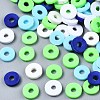 Handmade Polymer Clay Beads Strands CLAY-R089-6mm-T02B-45-2