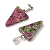 Natural & Synthetic Mixed Gemstone Pendants G-B127-04P-3