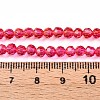 Baking Paint Transparent Glass Beads X1-DGLA-A035-T4mm-A02-5