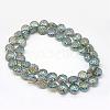 Electroplate Glass Beads Strands EGLA-Q063-04-3