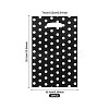 Polka Dot PET Plastic Packing Bags with Die Cut Hole Handle ABAG-TADJ0002-001G-2