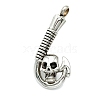 Stainless Steel Skull Fish Hook Urn Ashes Necklaces PW-WGAEC22-02-1