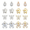 ARRICRAFT Alloy & Brass Cubic Zirconia Charms ZIRC-AR0001-26-1