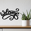 Laser Cut Basswood Welcome Sign WOOD-WH0123-099-7