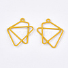 Spray Painted Alloy Pendants PALLOY-T067-18D-2