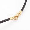 Leather Cord Necklace Making MAK-L018-06B-02-3