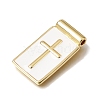 Brass with White Enamel Pendants KK-CBA8E93-04A-2
