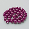 Natural Mashan Jade Round Beads Strands X-G-D263-8mm-XS12-3