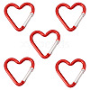 5Pcs Zinc Alloy Spring Gate Rings FIND-TA0009-73I-2